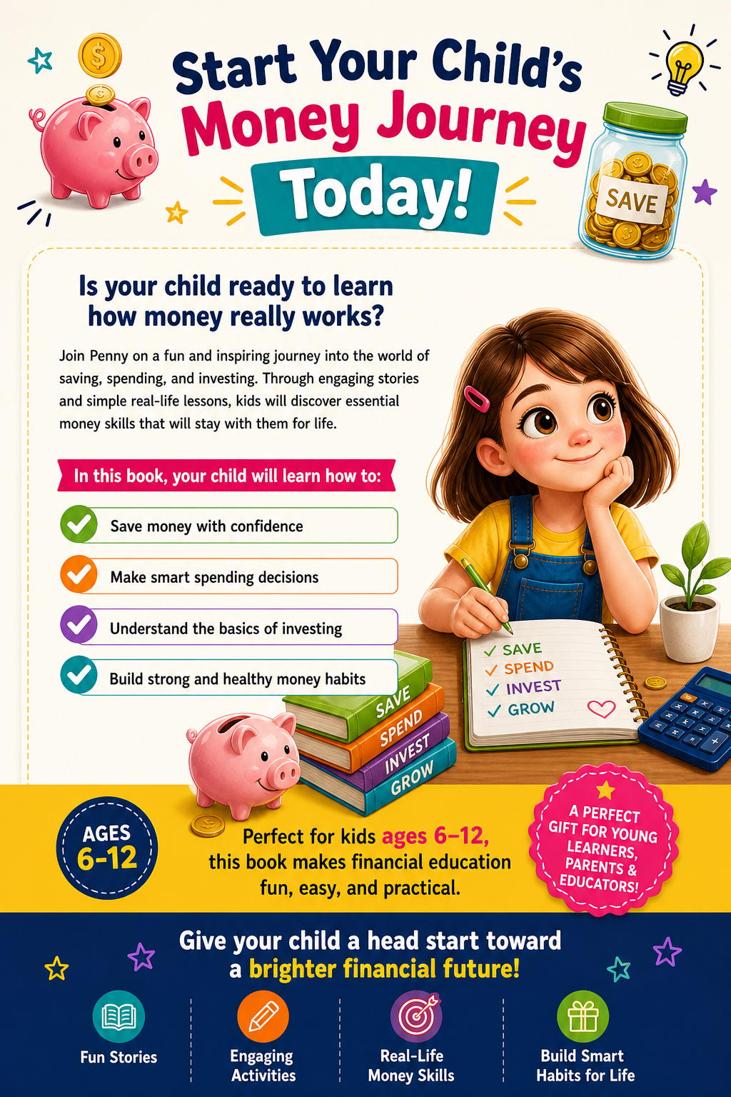 Penny’s Guide to Saving and Investing: Essential Money Skills For Kids